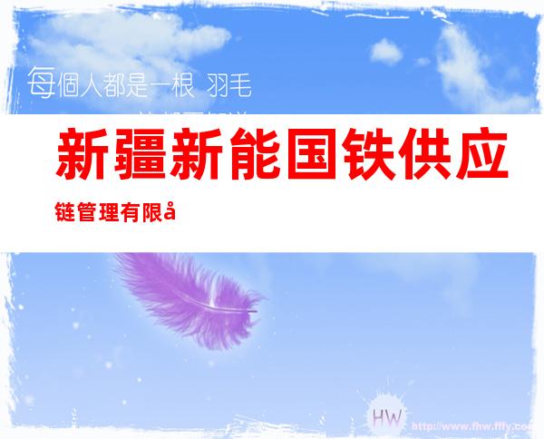 新疆新能国铁供应链管理有限公司
